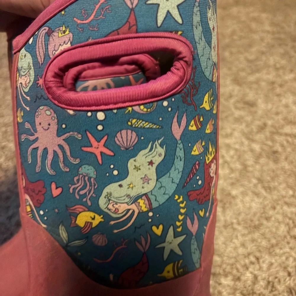 Girls LoneCone Boot-iful Mermaid Neoprene Boots Size 2 - Picture 4 of 7